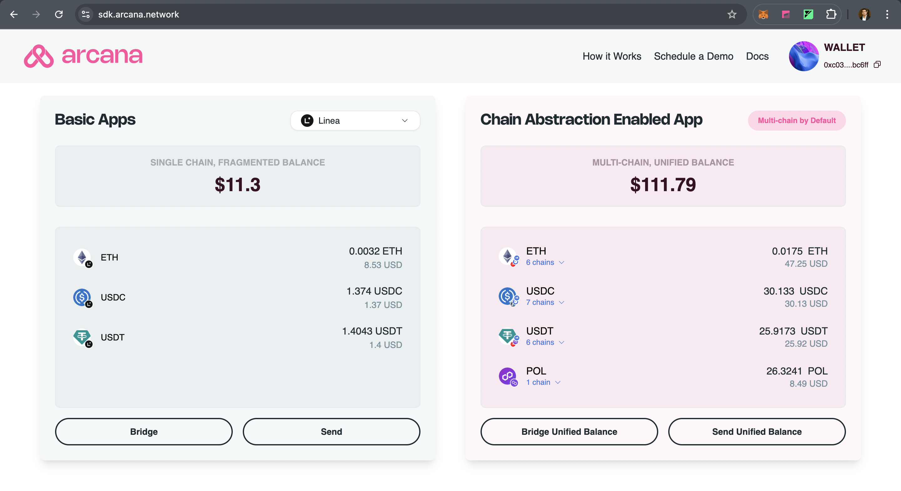 Chain Abstraction with Arcana SDK