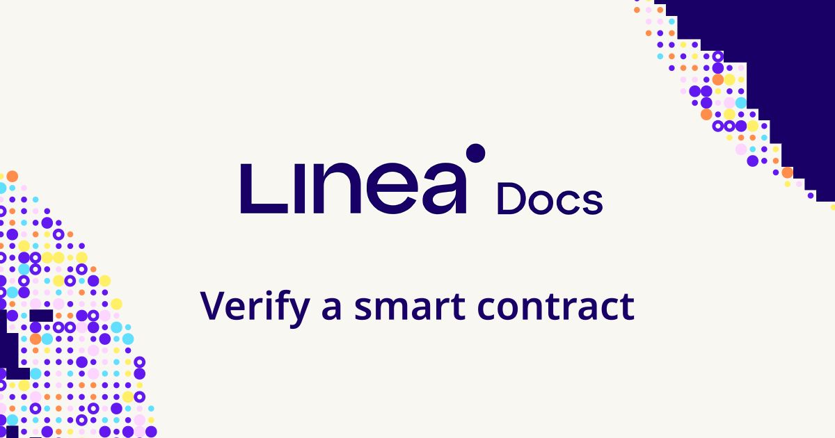 Verify a smart contract | Linea
